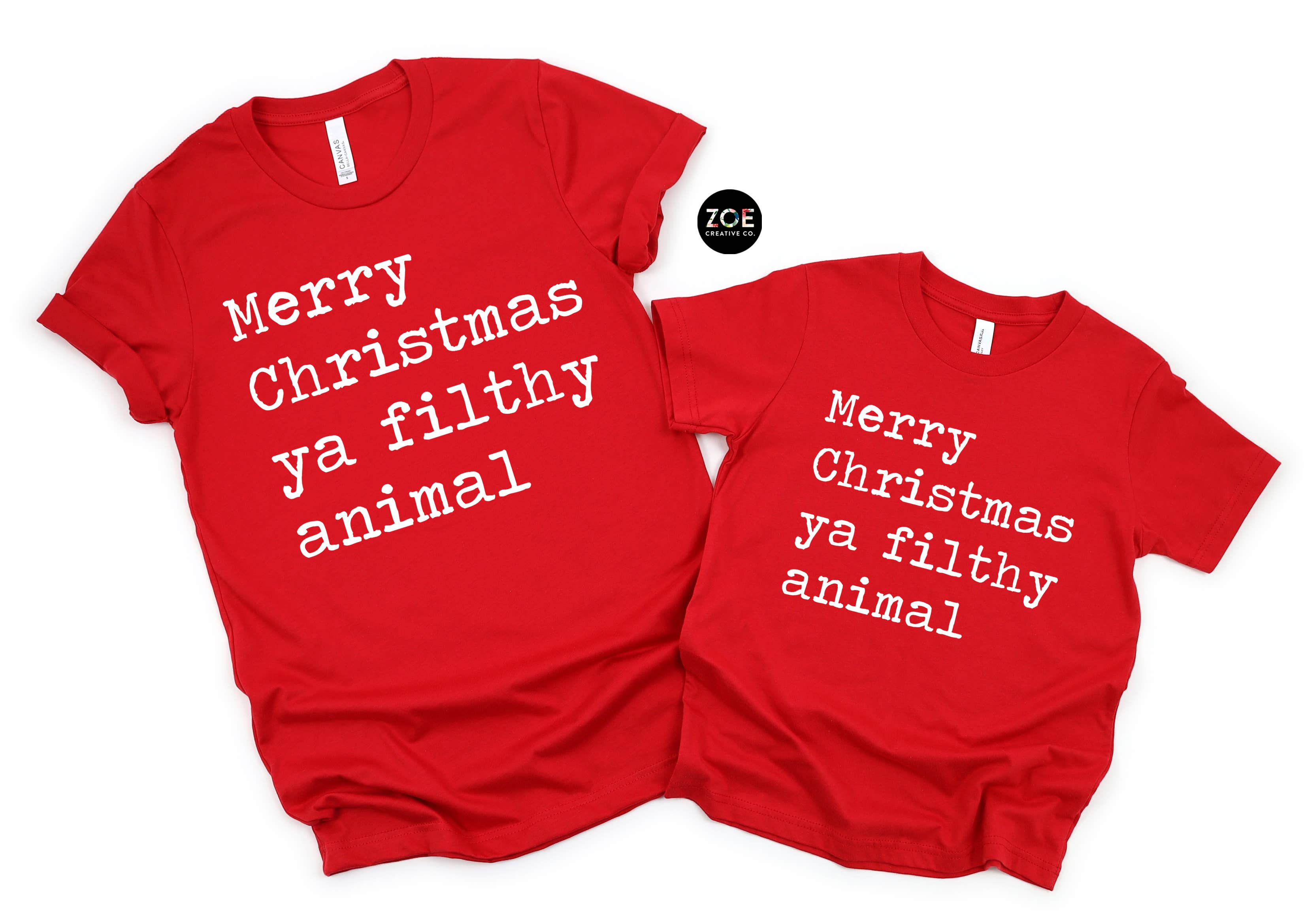 Zoe Creative Co - Wholesale T-shirt met print - Dames - Merry Christmas Ya Filthy Animal Home Alone T-shirt9