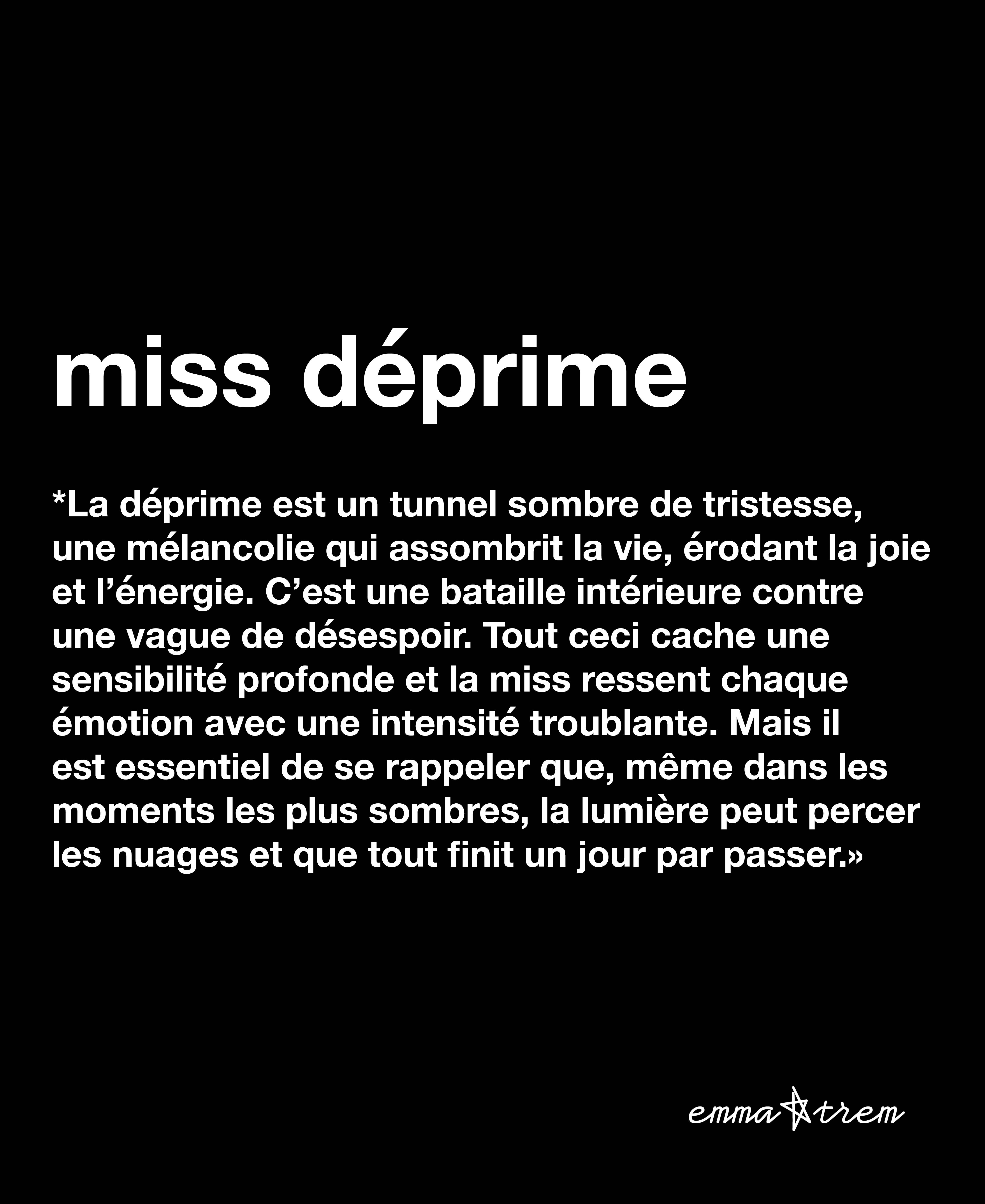 Emma Trem - Wholesale Poster - Poster - Miss Depression3
