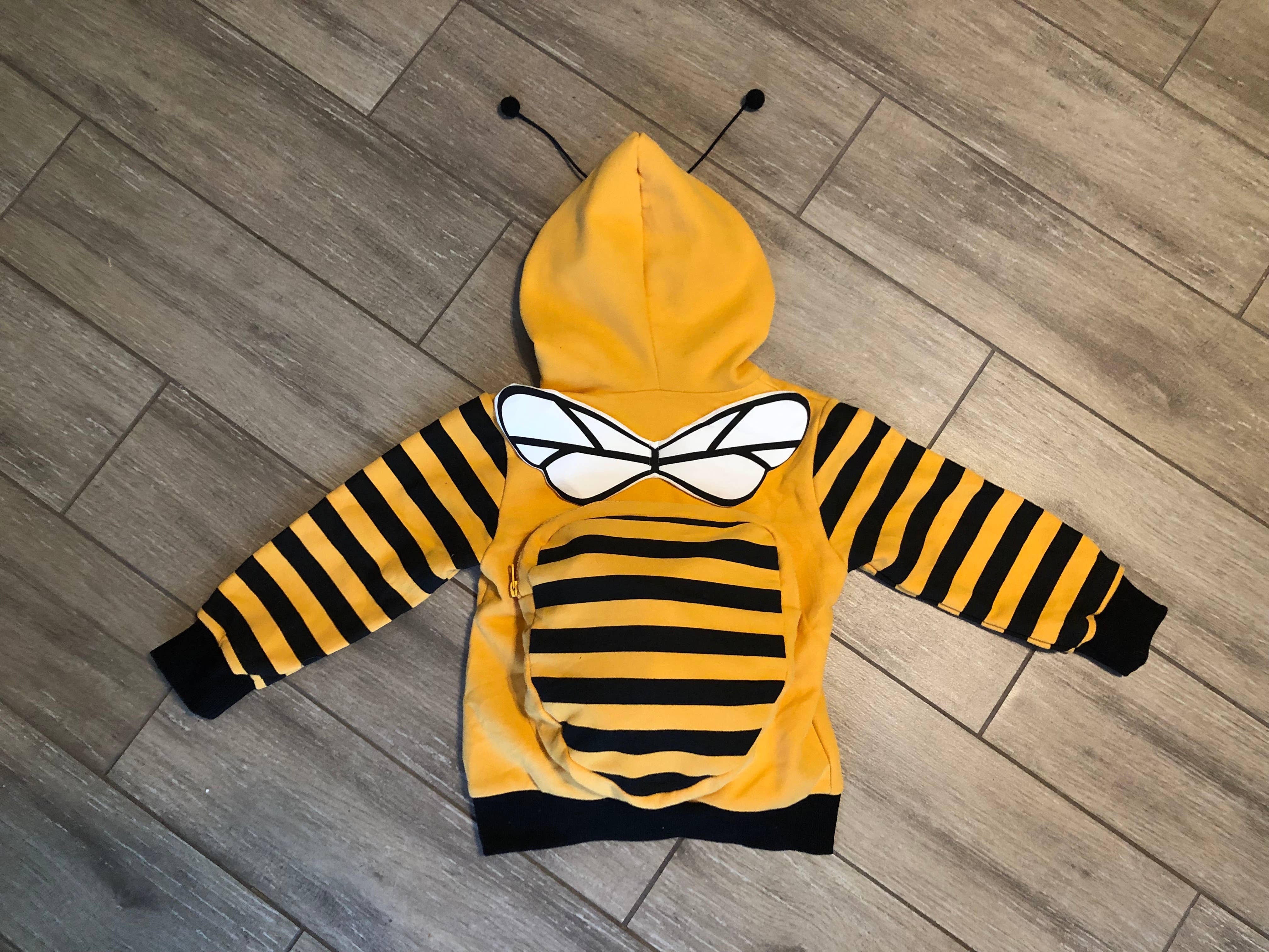 Doodle Pants - Wholesale Hoodie - Kids - Buzz the Bee Toddler and Kids 3D Backpack Hoodie6