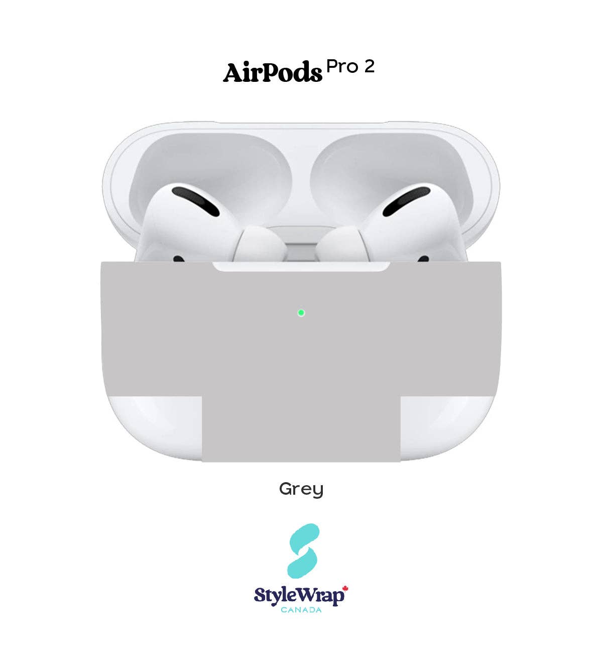 StyleWrap – wholesale Earphone/headphone case – unisex – AirPods - Grey