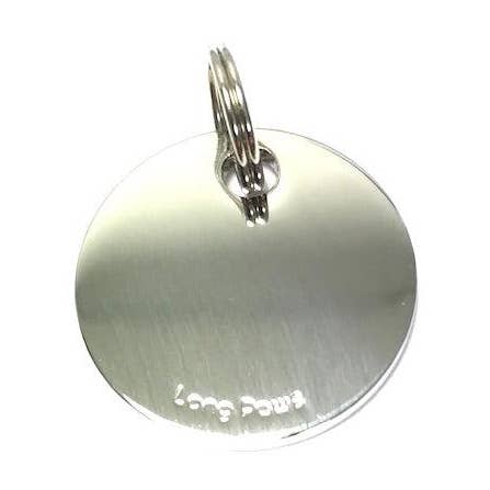 Médaille pour chien classique en titane (22 mm) en différentes couleurs | Ronde pour la vente par Long Paws