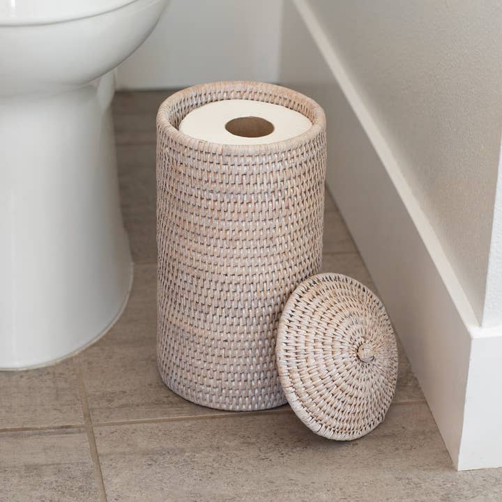 Artifacts Trading Company – wholesale Toilet paper holder – Artifacts Rattan™ Double Toilet Roll Holder