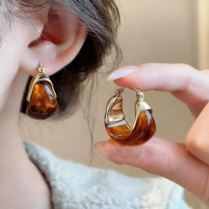Miss Minna - Wholesale Dangle Earrings - π― "Amber Drop" Earrings β¨2