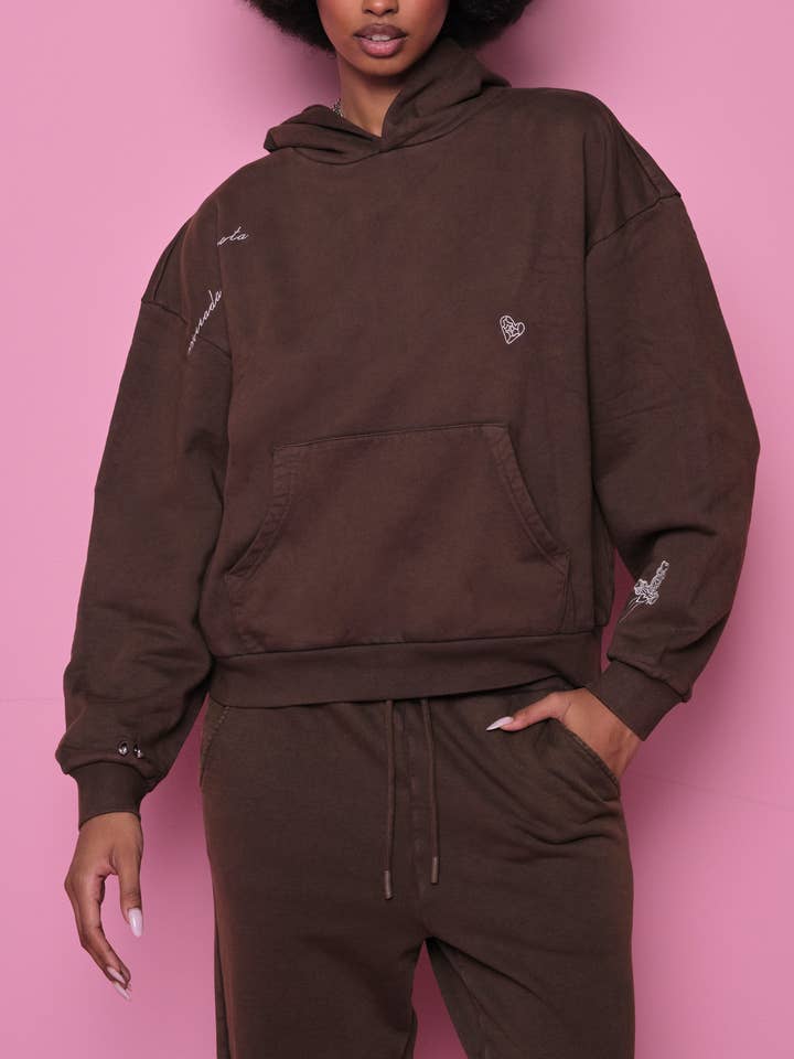 Sweat à capuche Coven en marron pour la vente par Voight