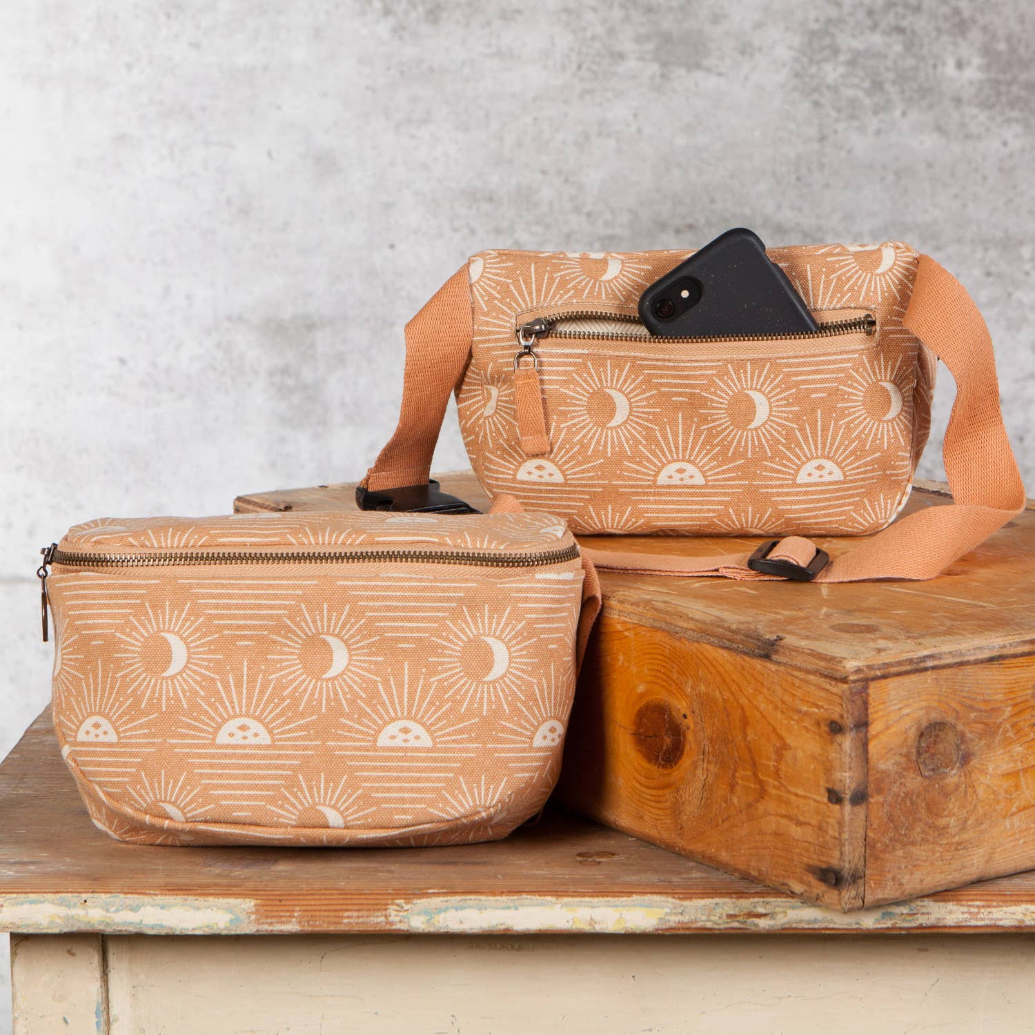 Danica Studio - Wholesale Belt Bag - Women's - Danica Studio Soleil Cotton Canvas Hip Bag Adjustable Strap2