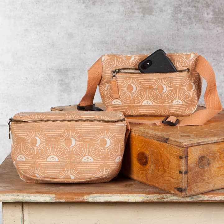 Danica Studio - Wholesale Belt Bag - Women's - Danica Studio Soleil Cotton Canvas Hip Bag Adjustable Strap2