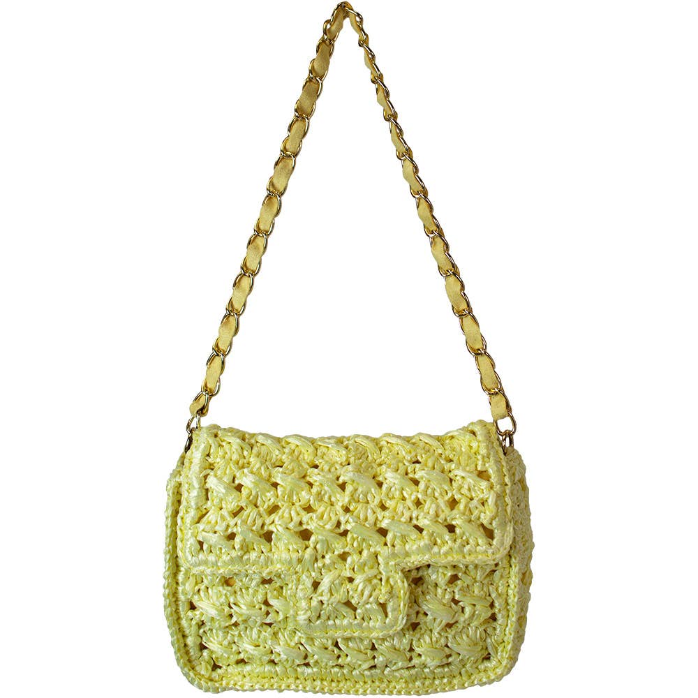 Pizzazz, Inc. - Wholesale Shoulder Bag - Women's - HANDMADE RAFFIA SHOULDER BAG0