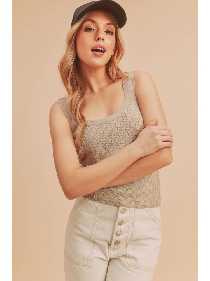 AEMI + CO – Tops – Mulher por atacado – Tanque de malha 360BN Gwenn 16