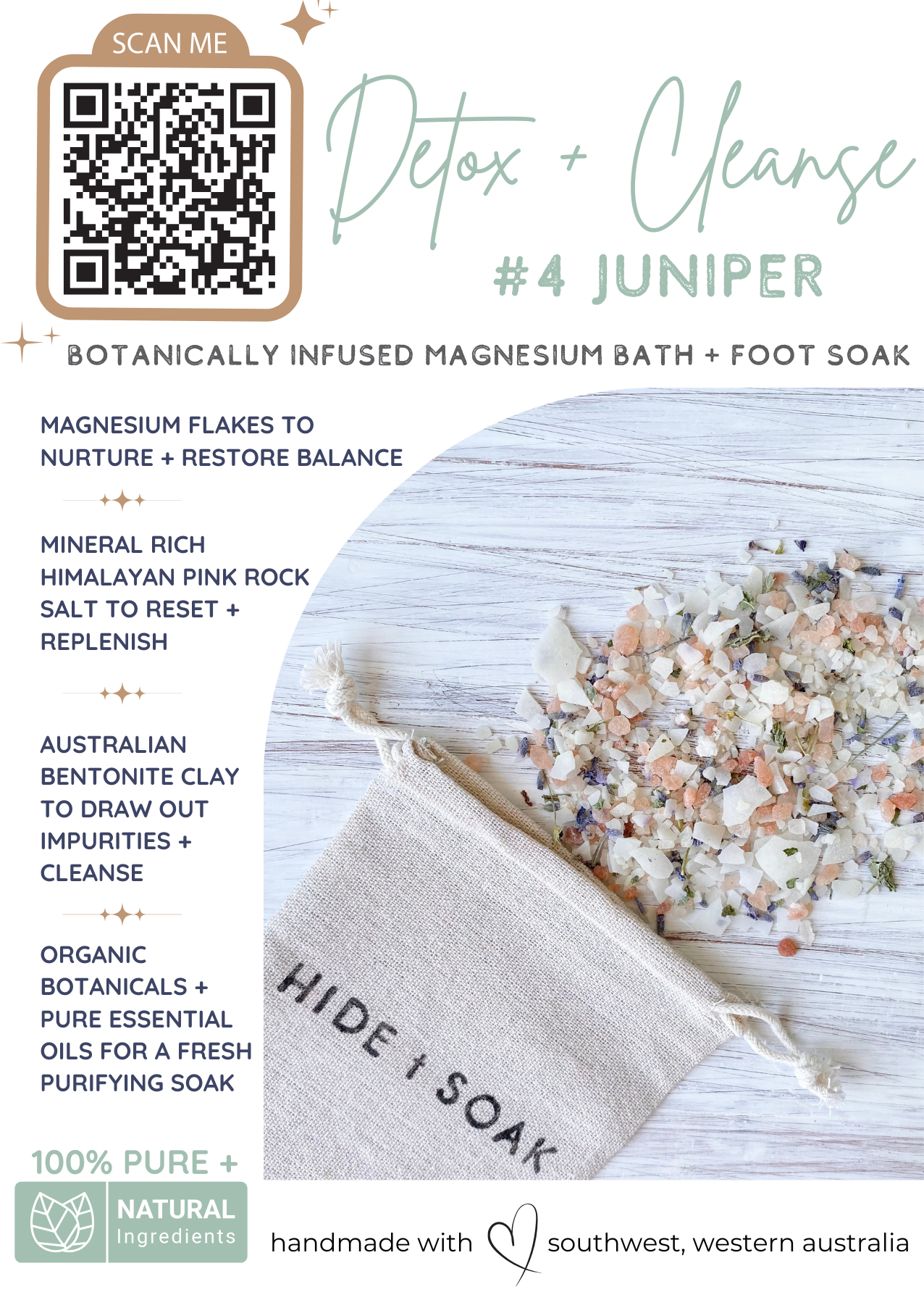 Hide + Soak | Luxurious Bath Soaks & Magnesium Oil – Óleos essenciais de aromaterapia por atacado – Conjunto de Display - Hide + Soak Spa + Wellbeing Collection 5