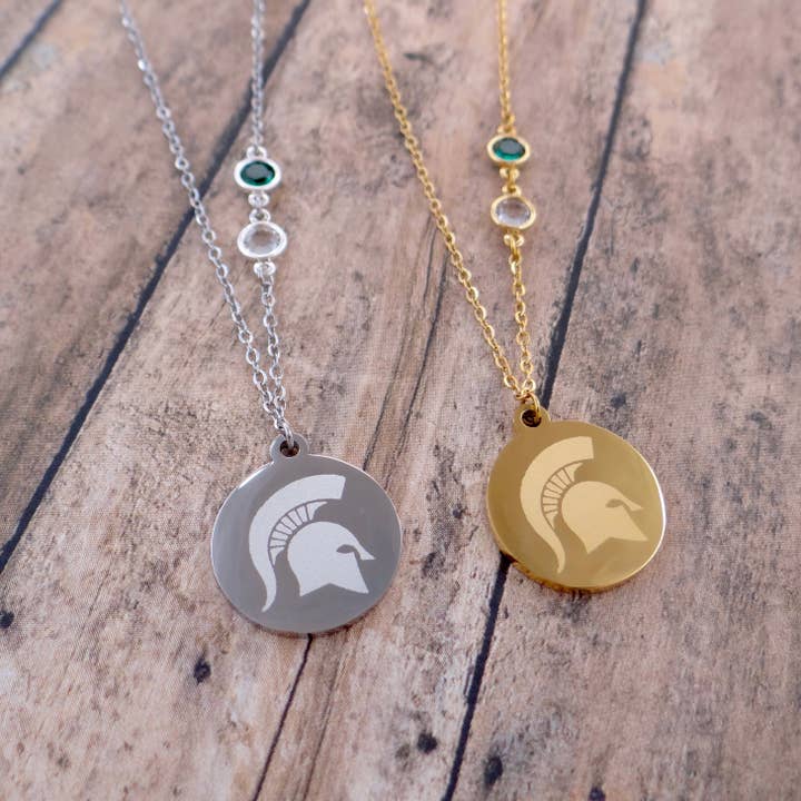 Team necklace, Sports team, school team,Michigan for wholesale by My Captured Journey