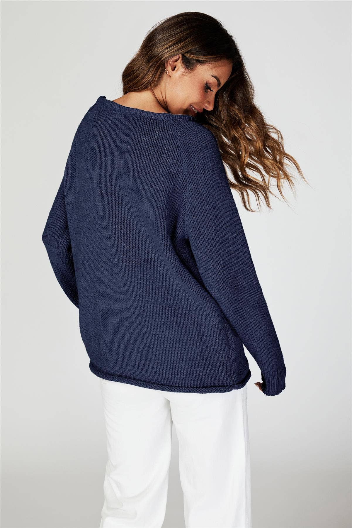 Comfy Jumper Top In Navy for wholesale on Faire3