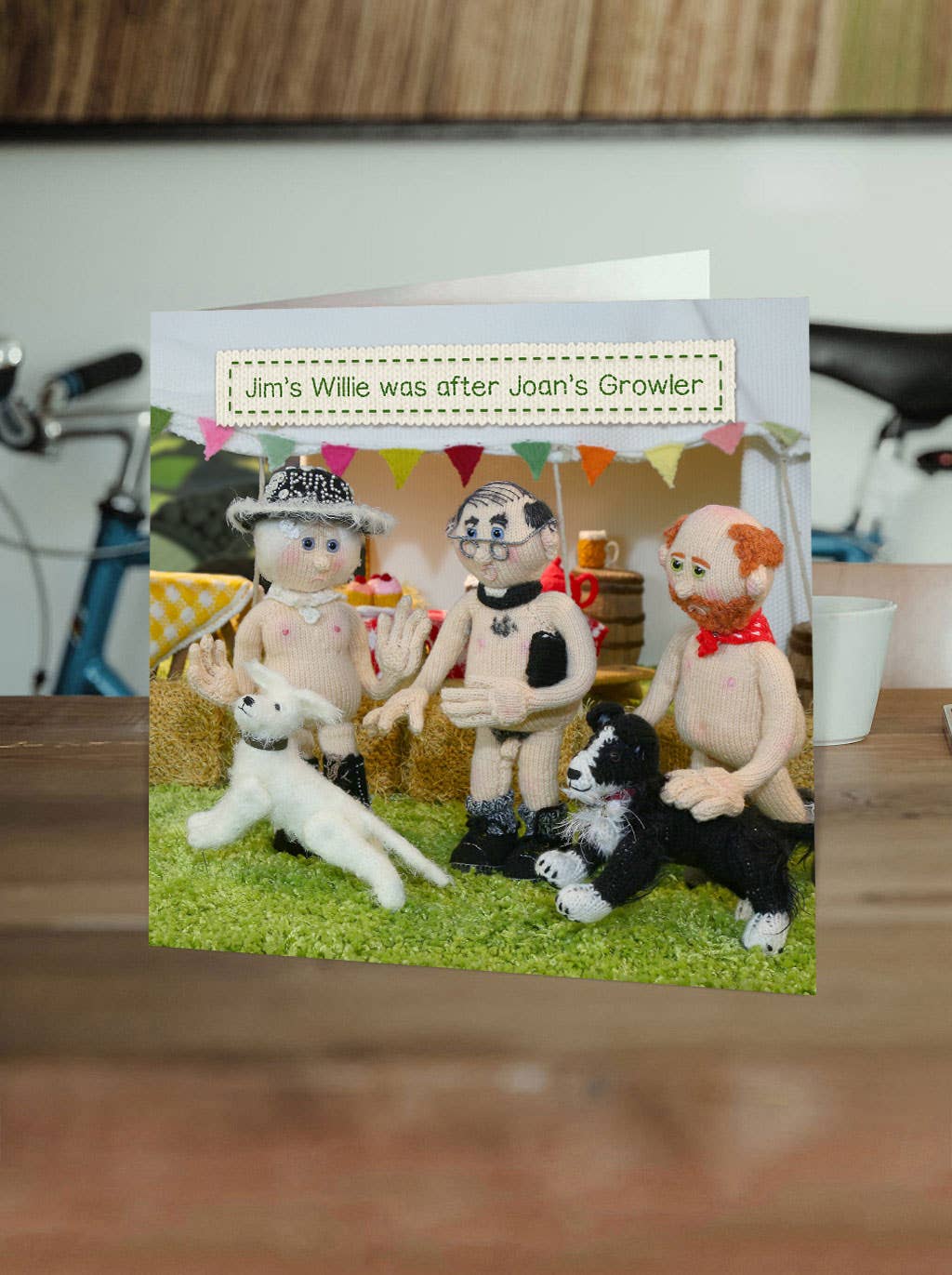 Brainbox Candy – wholesale Everyday greeting card – Funny Birthday Card - Willie After Growler by Nudinits1