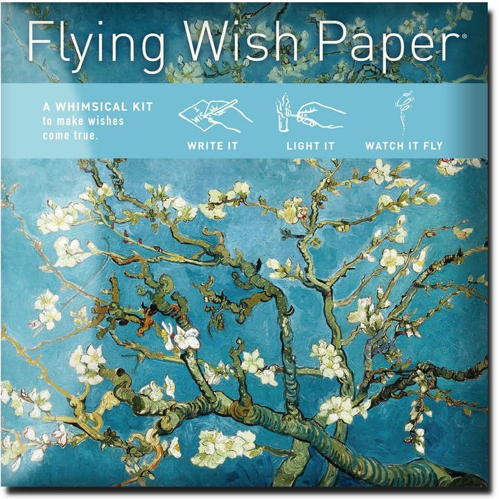 FLYING WISH PAPER ® - Wholesale Love Card - ALMOND BLOSSOMS / Mini Kit / 15 WISH PAPER™ + Accessories0