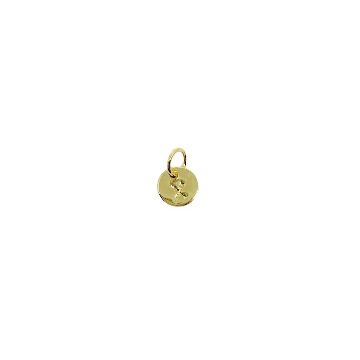 GoldFi – wholesale Individual charm/pendant – Stamped Tiny Initial Letter Charm in 18k Gold Filled Complete Alphabet21