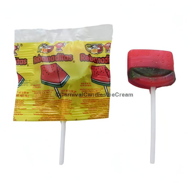 Carnival Candies & Ice Cream Inc. - Wholesale Lollipop - Vero Rebanadita Watermelon No Chili Lollipop (40 Count)