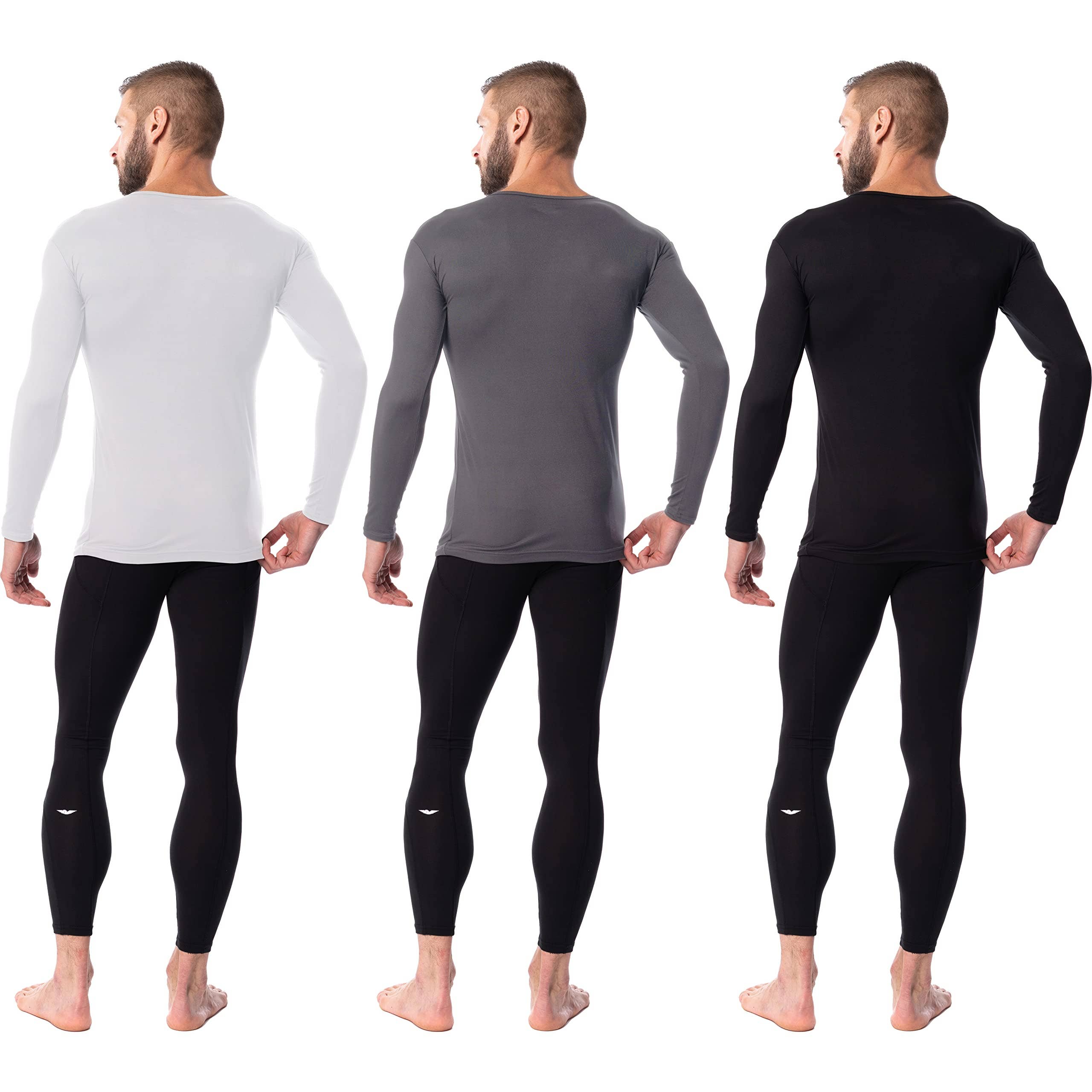 I-Wear Brands - Wholesale Athletic Top - Men's - 3 Pack Men's Lightweight Long Sleeve Base Layer Shirt13
