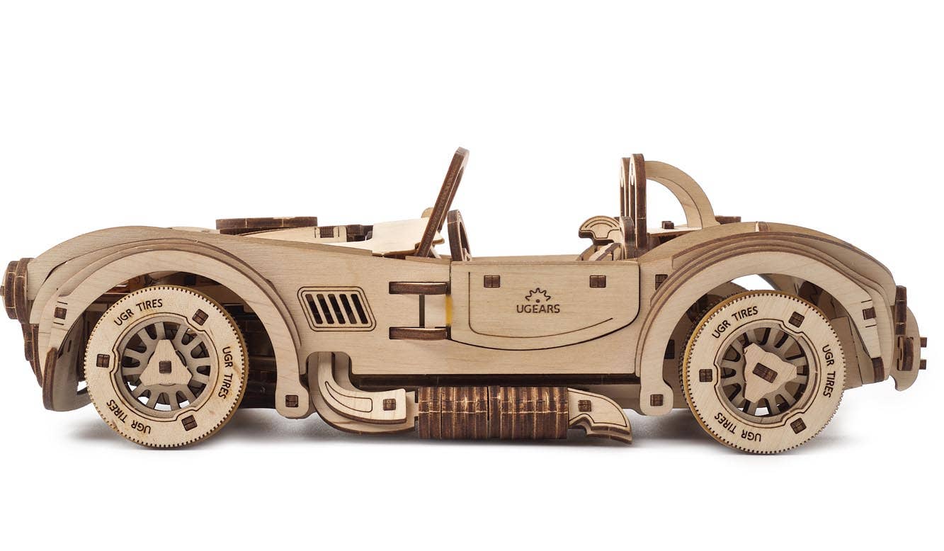Ukidz LLC - Wholesale DIY Craft Kit - UGears Drift Cobra Racing Car -Wooden 3D Puzzles - DIY1