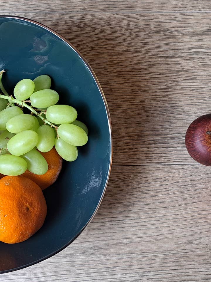 Handmade Modern Display Piece Fruit Bowl Teal Green for wholesale by Oh So Pretty & Green