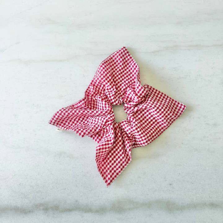 Billy Bamboo - Wholesale Scrunchie - Women's - MINI GINGHAM DIAMOND SCRUNCHIES