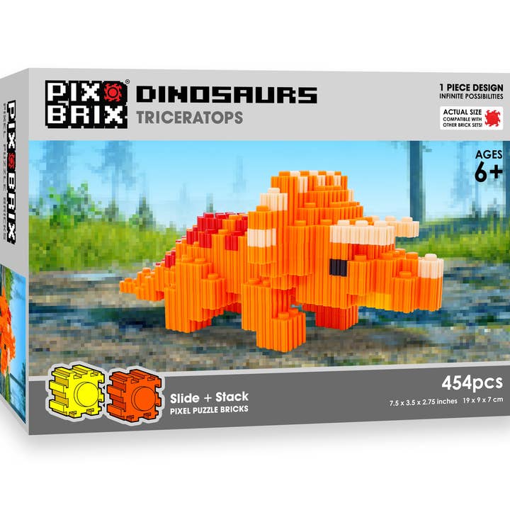 Triceratops - Pix Brix Dinosaur series for wholesale by Pix Brix