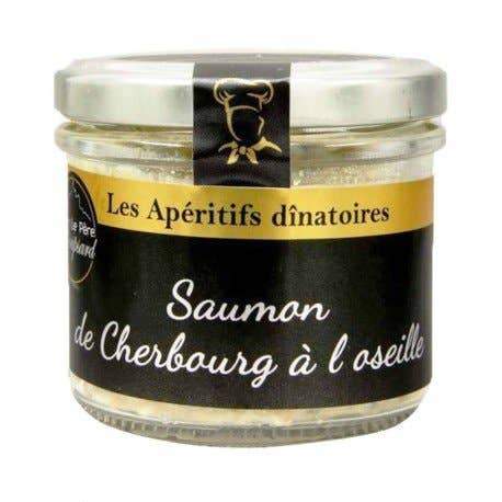 Produits-Normandie - Wholesale Fish/Seafood - Salmon rillettes with sorrel 100g - Le Père Roupsard0