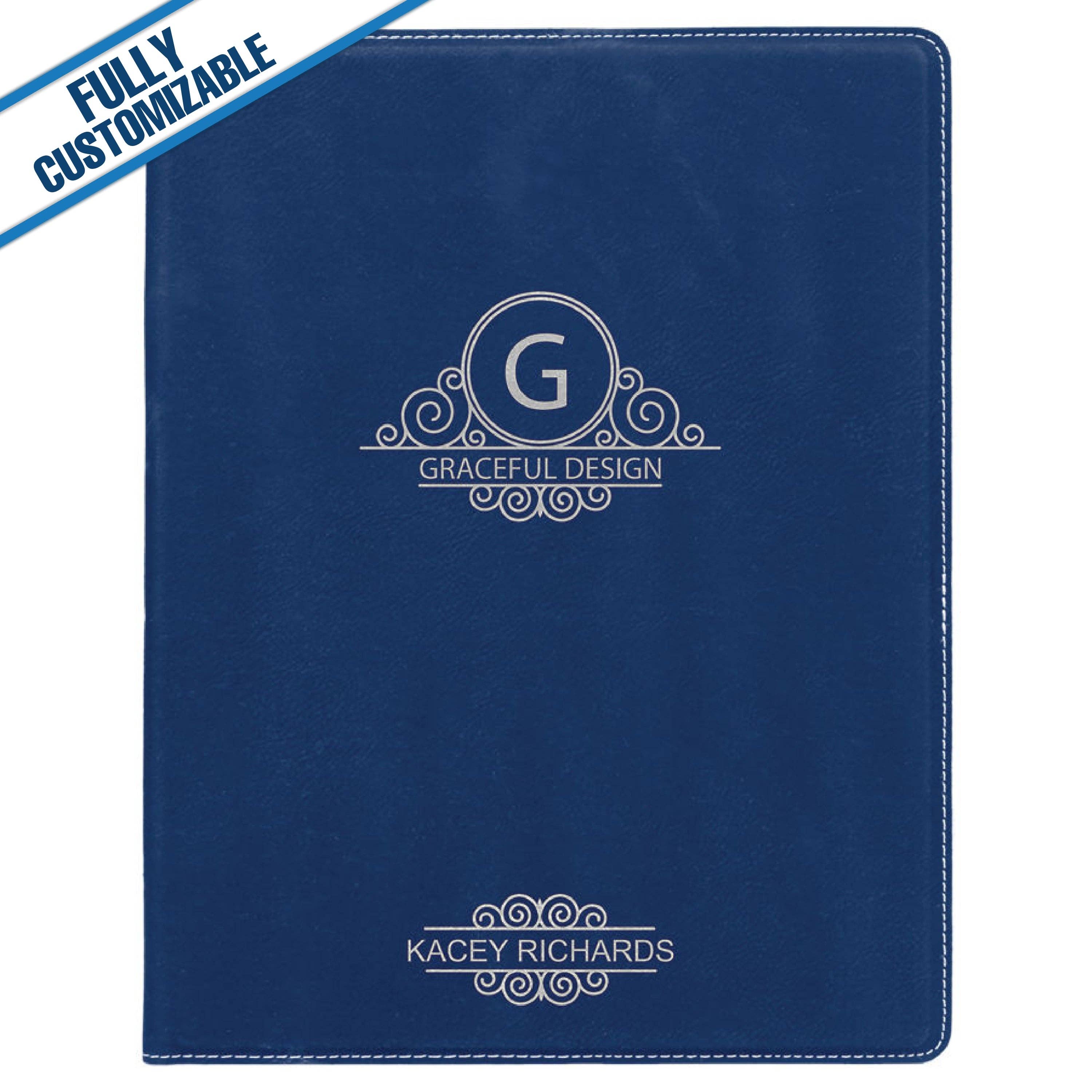 GiftWorksPlus - Wholesale Notepad - 7"x9" Leatherette Portfolio & Notepad - Fully Customizable11
