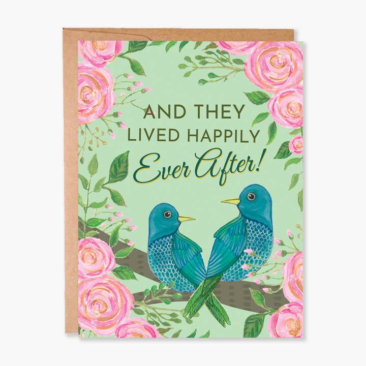 Felicidades a los recién casados, tarjeta floral botánica para pareja para venta al por mayor de ColorOnTheCrib Inc.