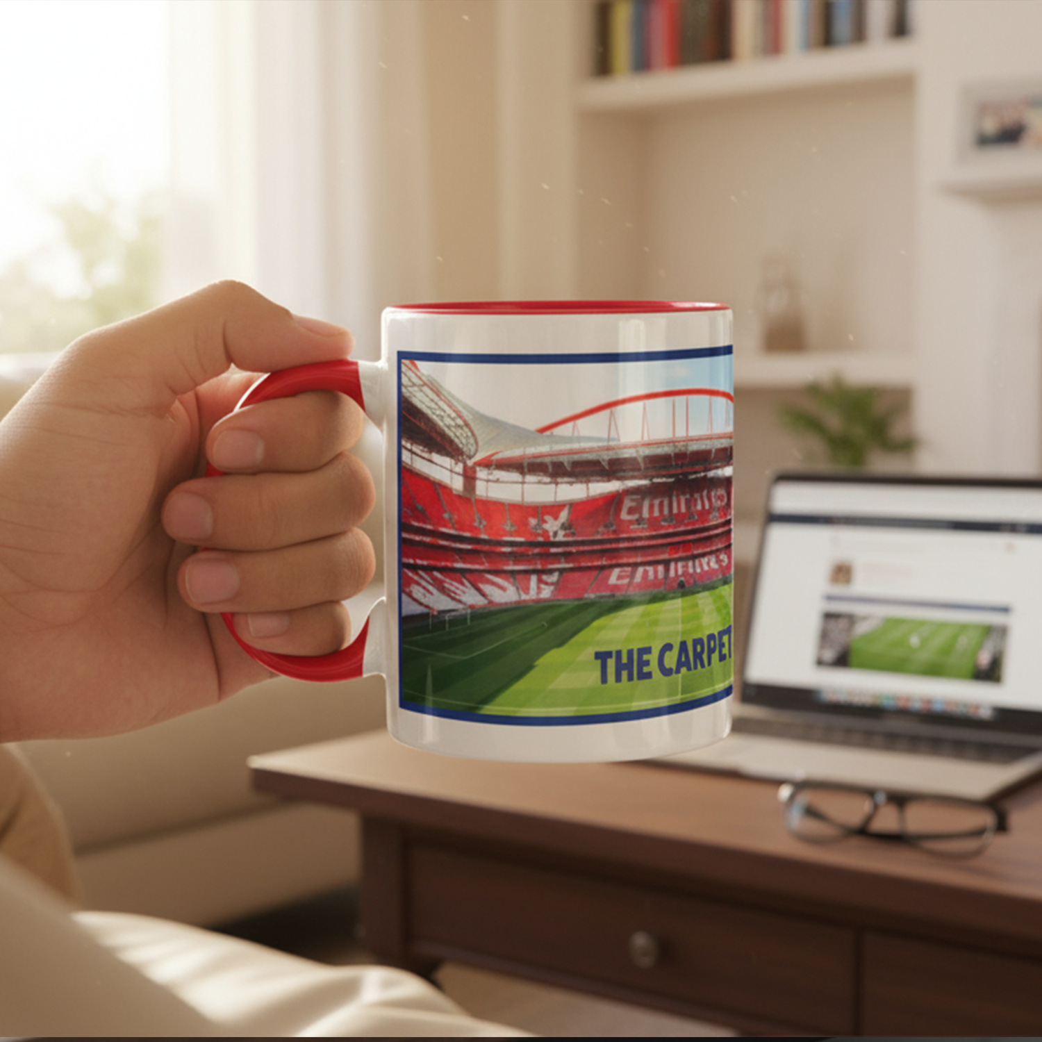 SmartyPants - Wholesale Coffee/Tea Cup - The Carpet Heritage Mug – Arsenal Football Fan Gift 1