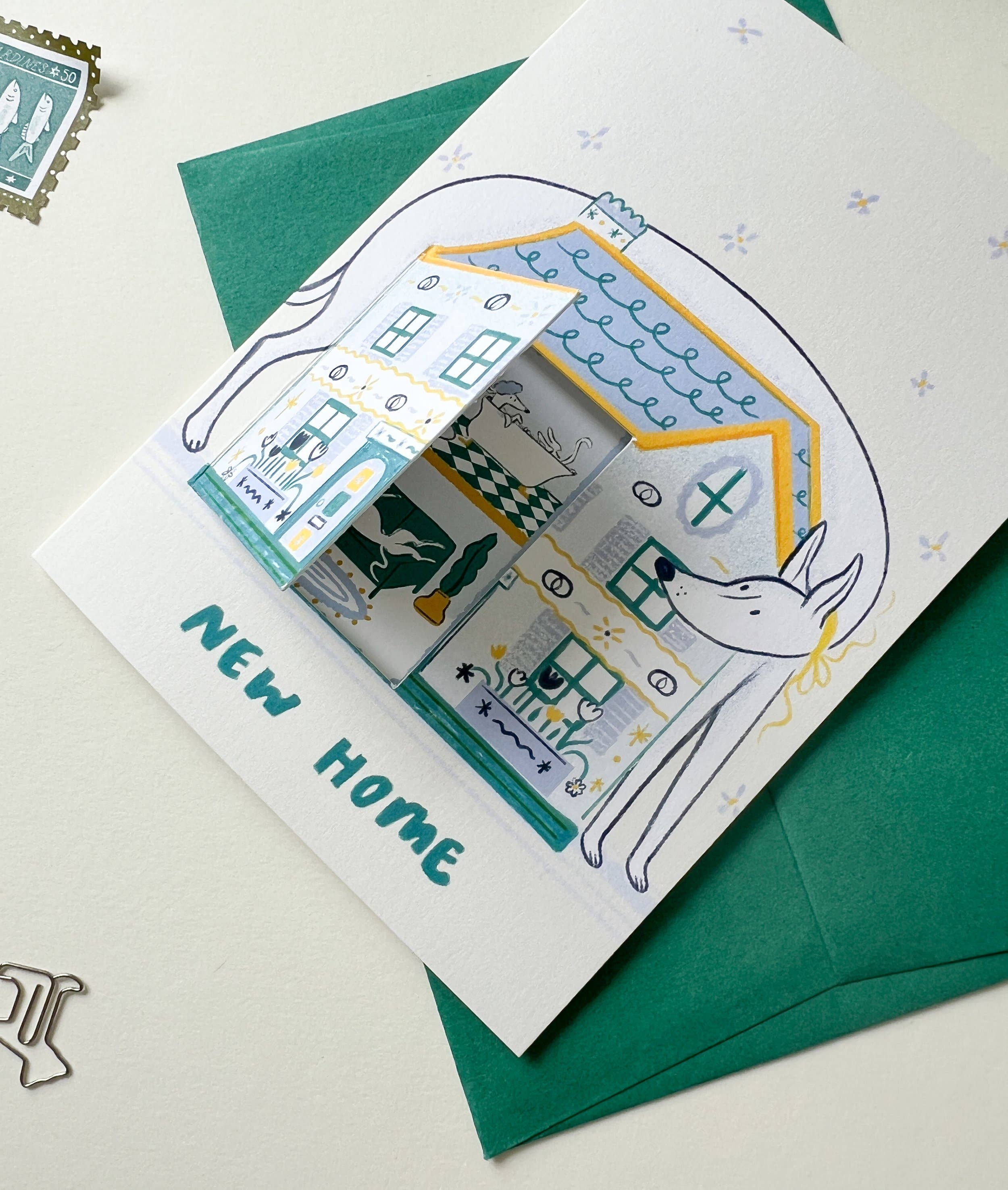 Bryony Moss Illustration – wholesale Everyday greeting card – New Home, A6 Greetings Card1