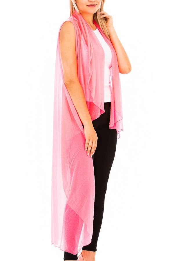 Cap Zone - Vendita all'ingrosso Copricostume - Donna - Copricostume senza maniche in tinta unita trasparente e versatile9