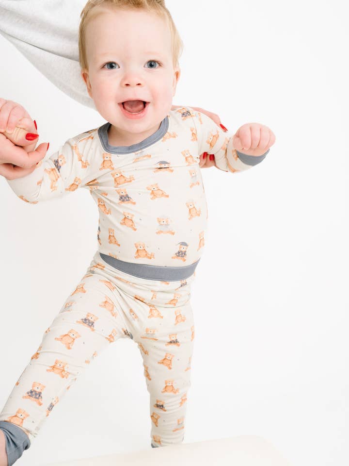 Little One Shop - Wholesale Sleepwear Set - Kids - Teddy Bedtime Bamboo Set3