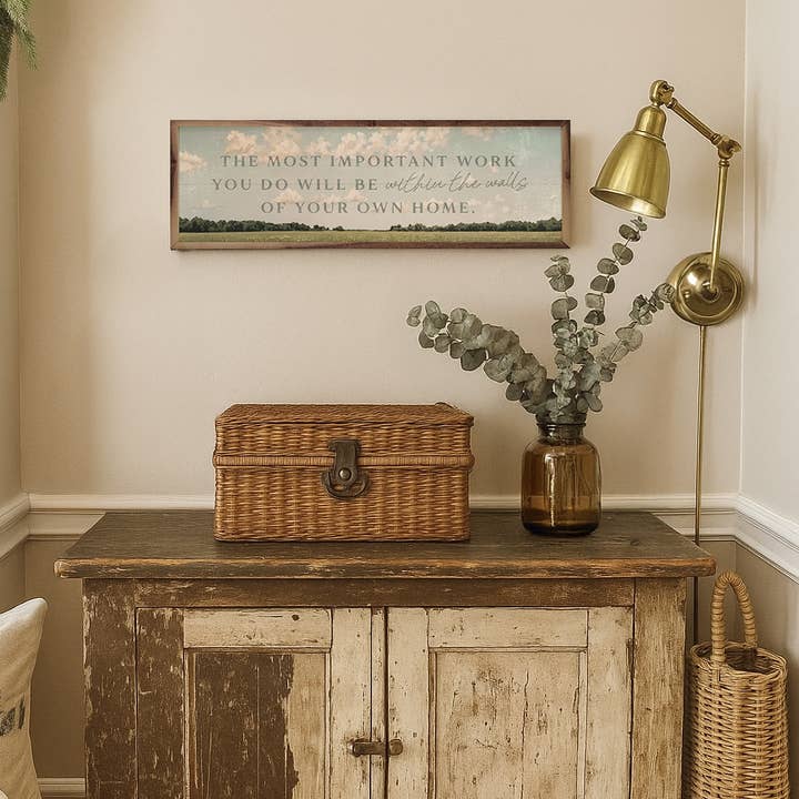 Kendrick Home - Wholesale Wood Wall Art - The Most Important Work2