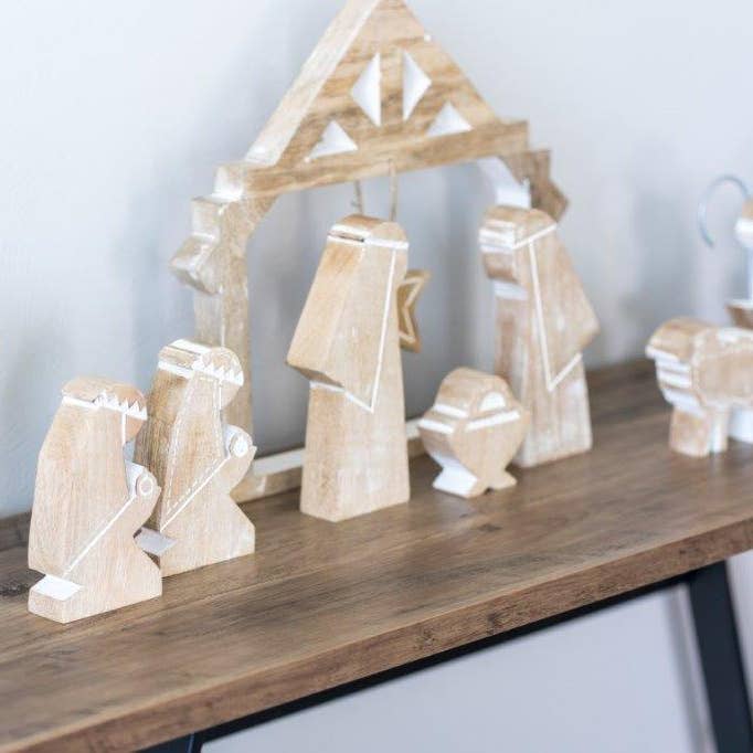 Devanie At Home (Formerly Adams & Co.) - Wholesale Nativity Scene Decor - 75499 - Mango heirloom Set/10 (NATIVITY) Christmas Decor6