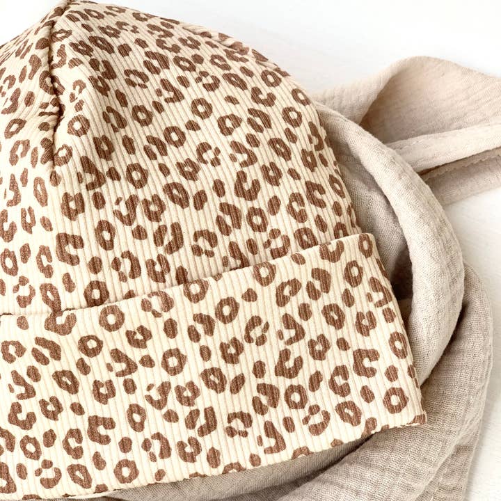 Hipster Beanie Rib Jersey Leo licht voor wholesale door lütt & Lang