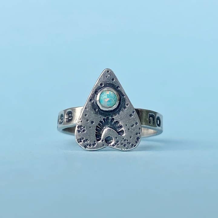 Blue and Blue - Wholesale Cocktail/Statement Ring - Ouija Ring - Opal2
