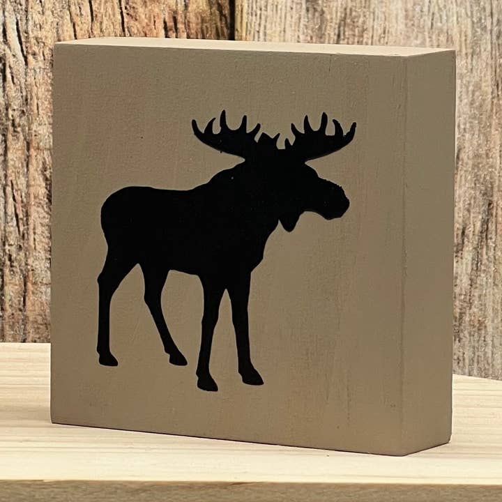 Bloc en bois recyclé Moose Mini pour la vente par Running Blynd