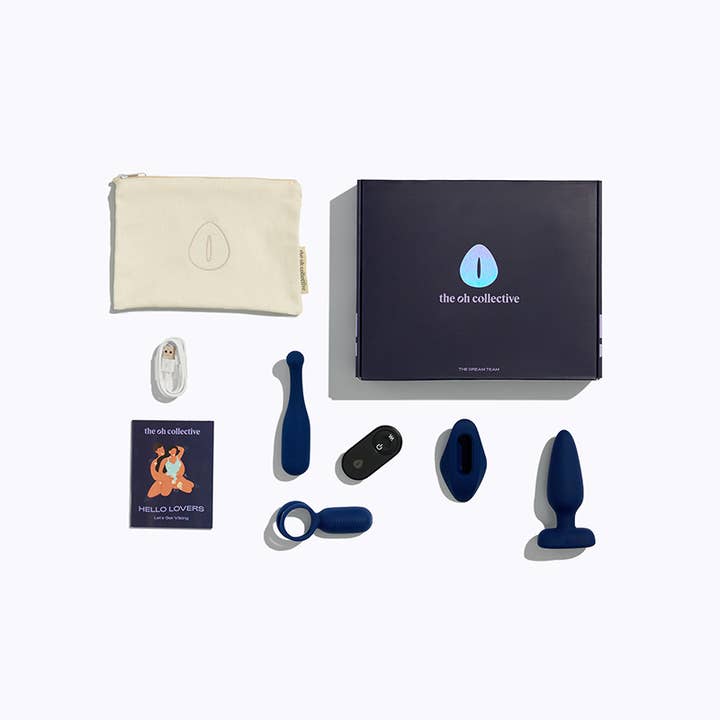 The Oh Collective - Wholesale Sex toy - The Dream Team | Couples vibrator set | Navy Blue8