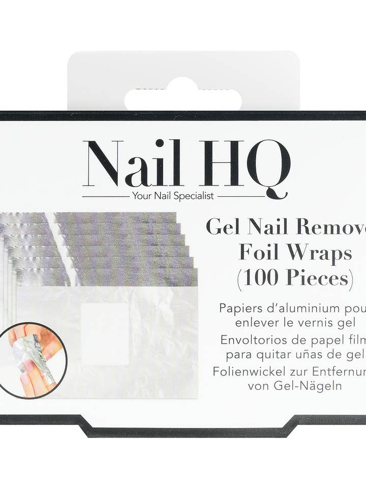 Nail HQ Gel Neglelakfjerner Folieomslag - 100 stykker for engroshandel hos Soinvogue