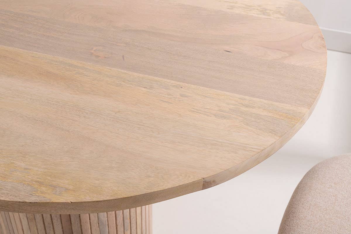 Gdeco - Wholesale Coffee Table - Mango Dining Table With Wooden Leg 160X90X77Cm4