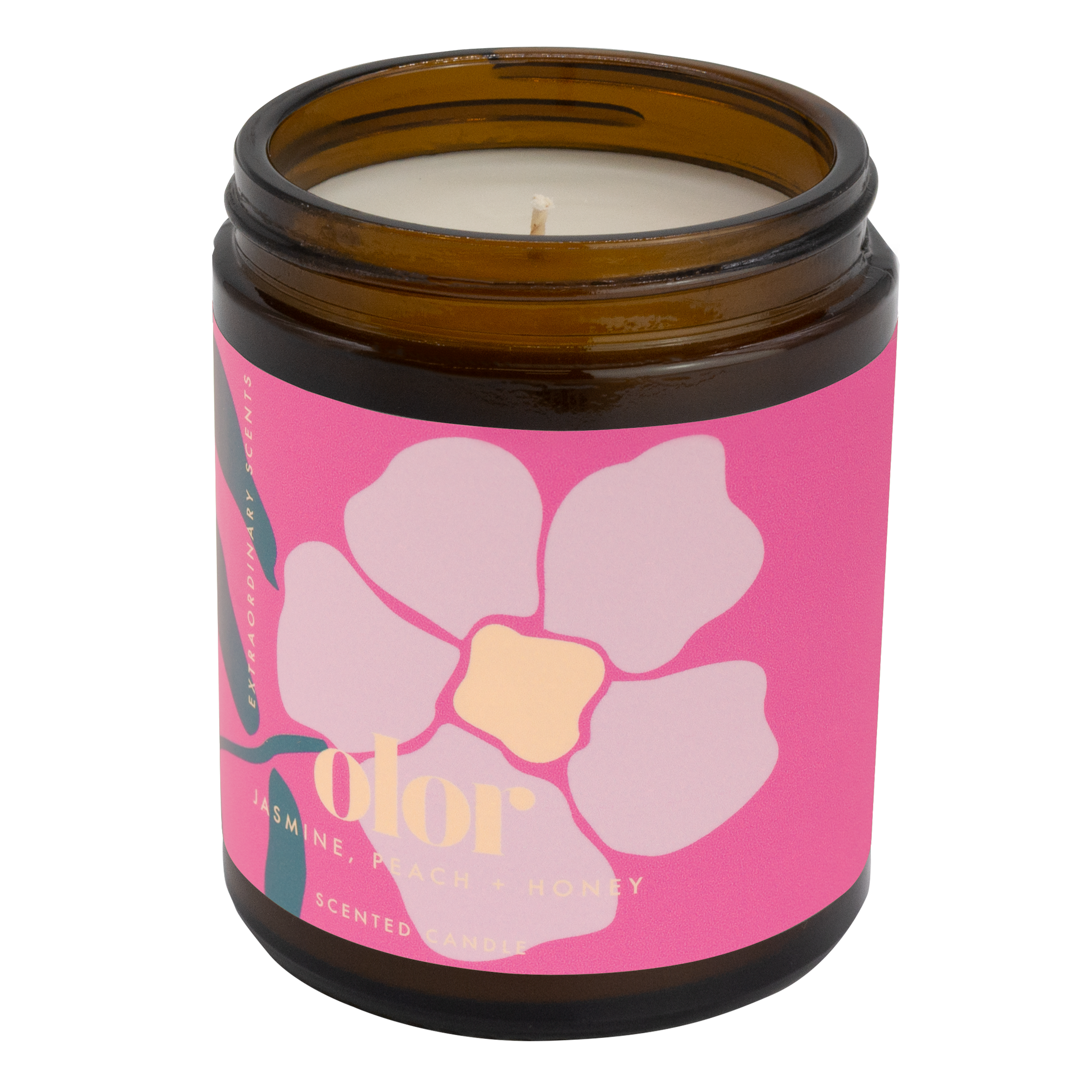 OLOR - Wholesale Jar/Filled Candle - Jasmine, Peach + Honey Jar Candle3