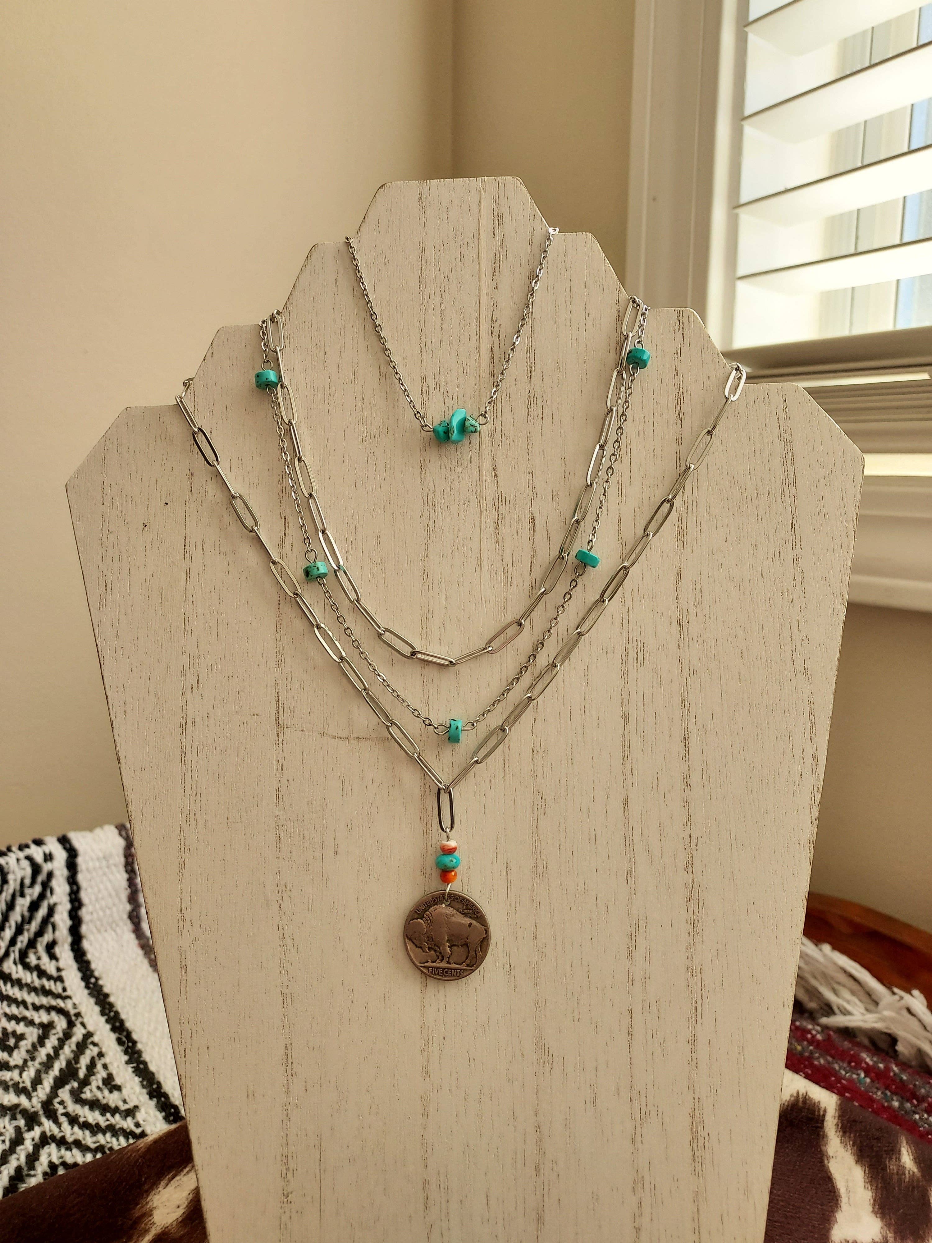 The peachy cactus boutique – Großhandel Gliederhalskette – Einfaches Kettenhalsband mit Büroklammer3