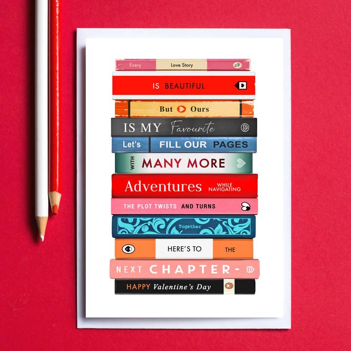 Literary Themed Valentine's Card for wholesale by Of Life & Lemons