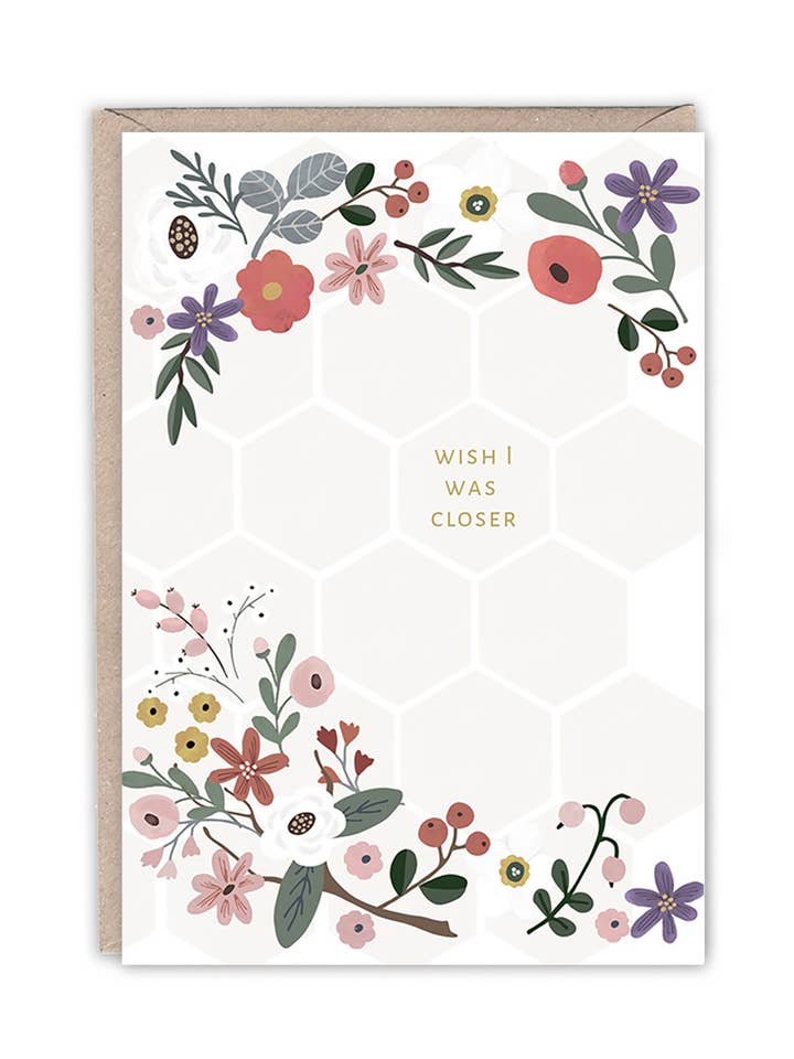 WISH I WAS CLOSER EVERYDAY CARD for wholesale by Emma Bryan Design