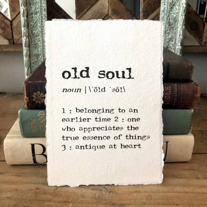 Alison Rose Vintage - Vente Affiche d'art - impression Old Soul Definition sur papier fait main3