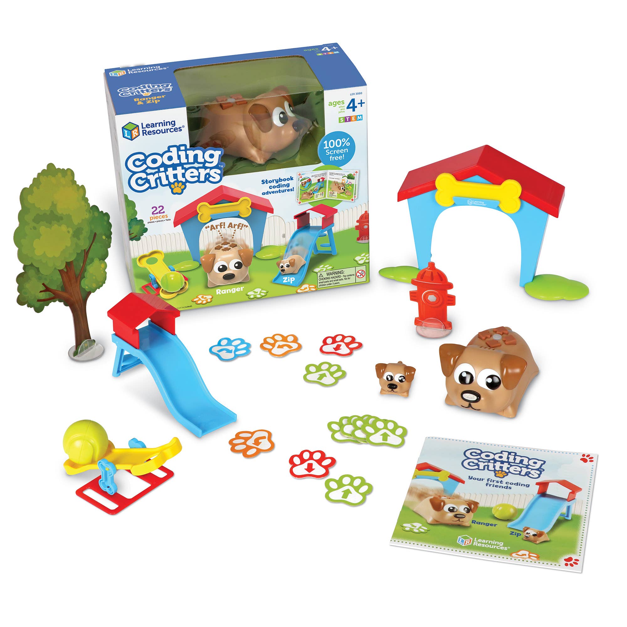 Learning Resources - Vente Lot de jouets – enfant - Coding Critters™ Ranger et fermeture éclair10