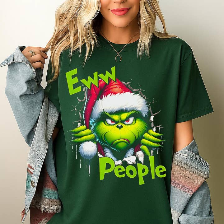 Christmas Grinch Ew People Sweatshirt for wholesale by TheKingShirt
