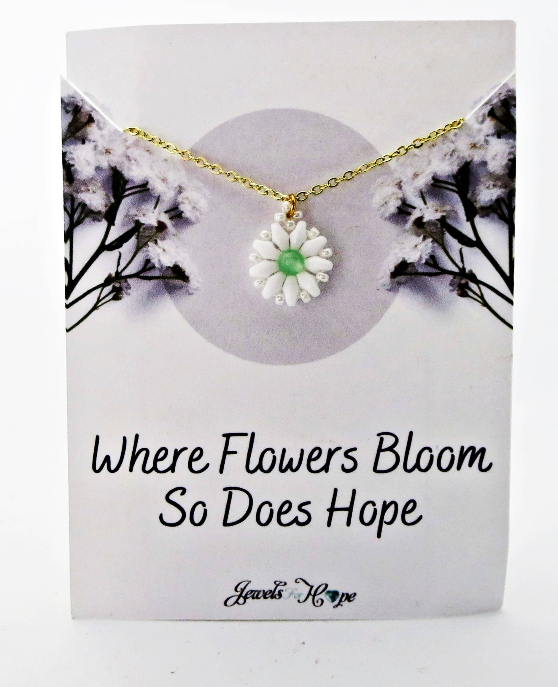 Jewels For Hope - Wholesale Pendant/Charm Necklace - Daisy Flower Necklace, Spring Pendant, Floral Jewelry5