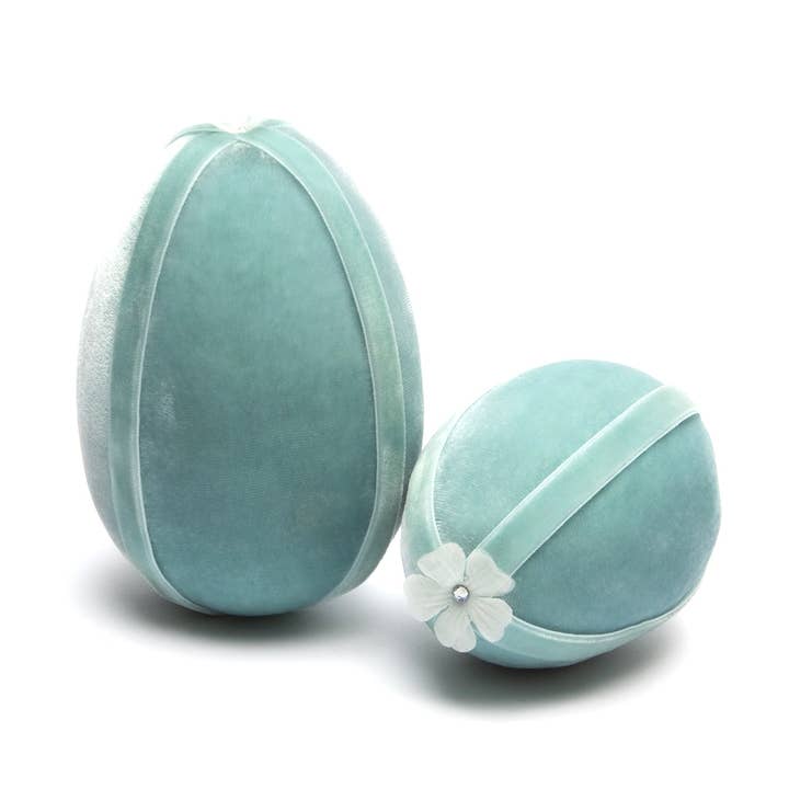 Seafoam Ribbon trimmed Egg for wholesale by Hot Skwash