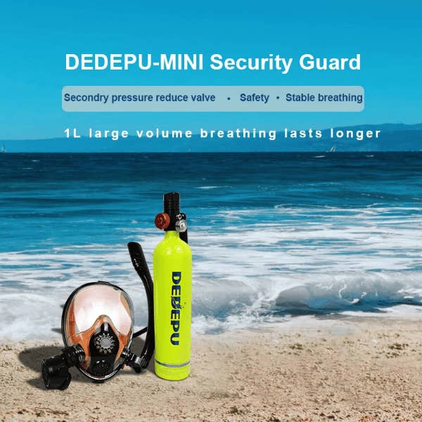 Hard Rock Health Stores - Wholesale Sporting Accessories - 2L Single-bottle respirator diving equipment. Constant pressure 2 Mpa breathing 25-30Minutes snorkel mask snorkeling tube protective back bag, diving gas cylinder, scuba diving, adult men and women2