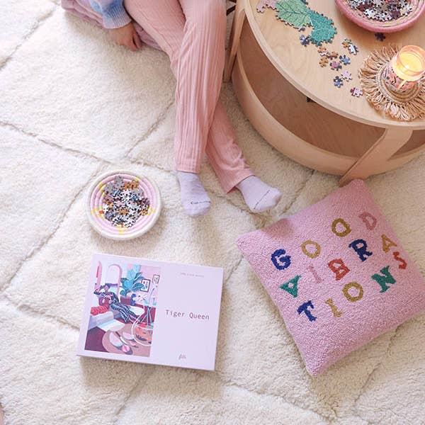 BohoVibeCraft - Venta al por mayor Alfombra pequeña - Alfombra minimalista de lana blanca hecha a mano con lana de beni-ouraína blanca